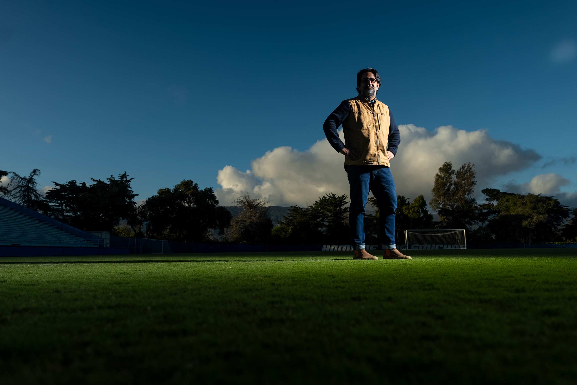 Sameer Pandya at Harder stadium